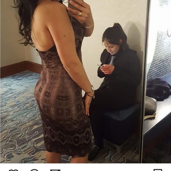 Roberto Cavalli size 42 snakeskin dress - Picture 5 of 6